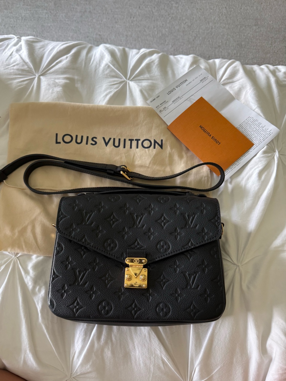 Louis Vuitton Black Monogram Empreinte Pochette Métis